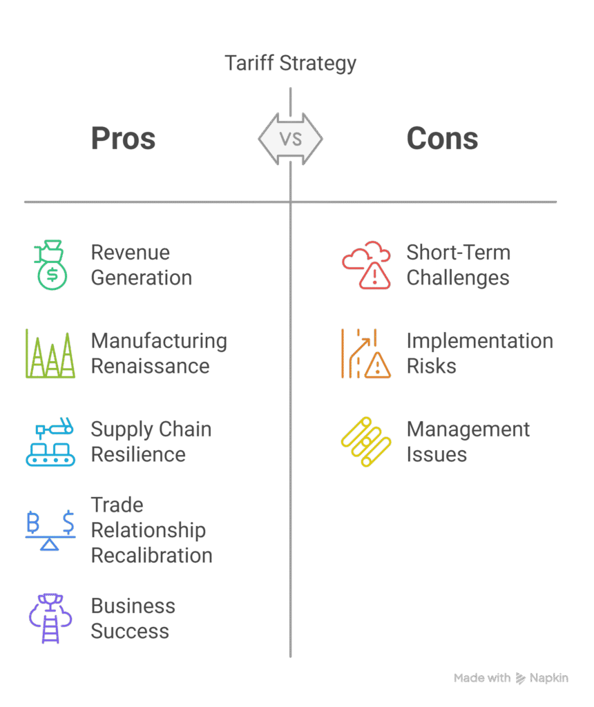 Trump tarif strategy pros and cons